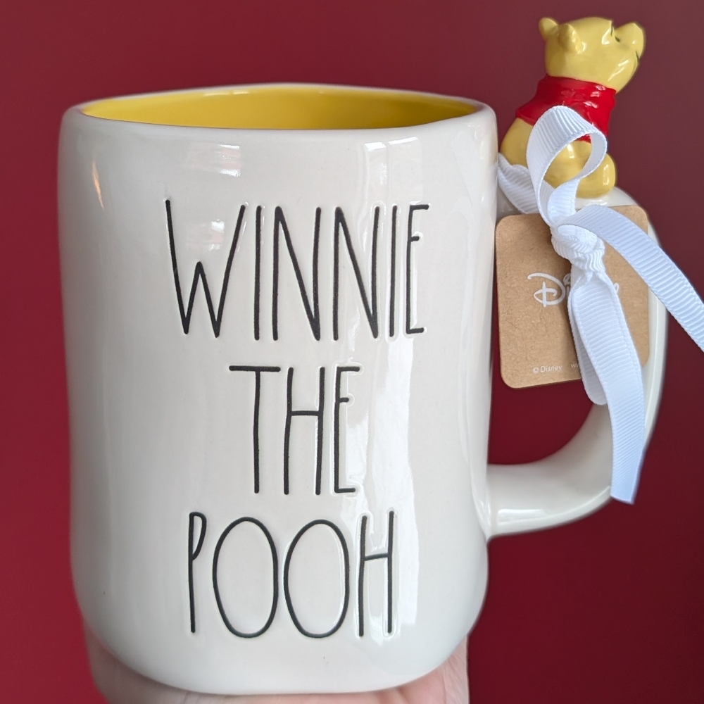 ❌SOLD❌Rae Dunn x Disney SILLY OLD BEAR 🐻 Winnie the Pooh Mug with 3D Figural - Picture 1 of 7